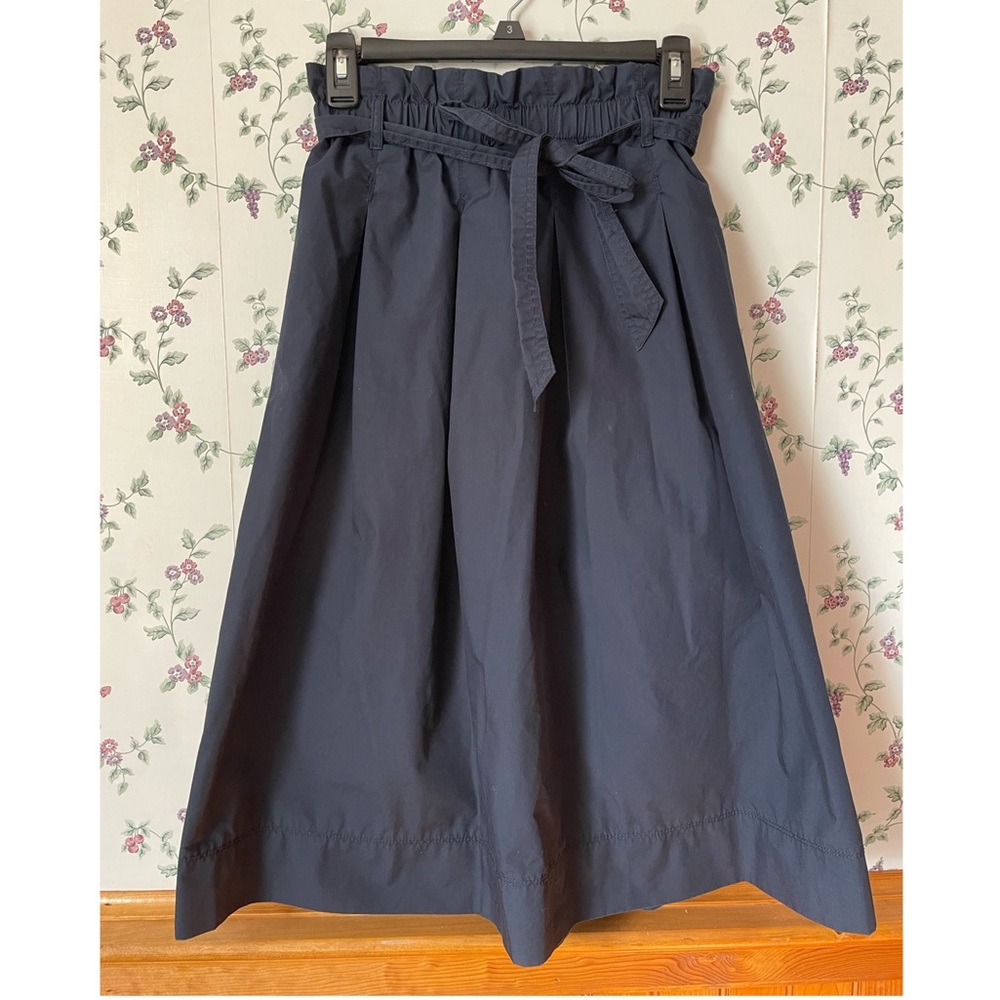 H&M Paperbag Waist A-Line Midi Skirt